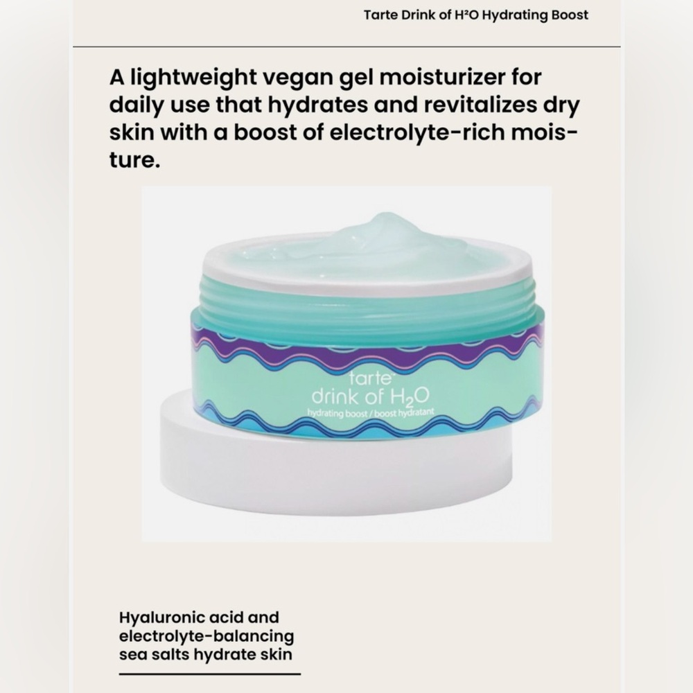 Tarte Drink of H2O Hydrating Boost